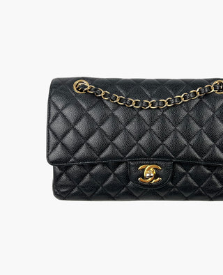 Chanel Timeless Medium Black Caviar GHW