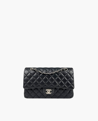 Chanel Timeless Medium Black Lambskin SHW