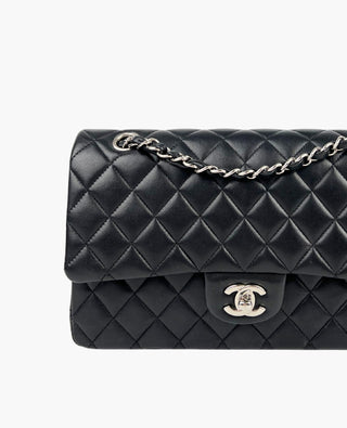 Chanel Timeless Medium Black Lambskin SHW