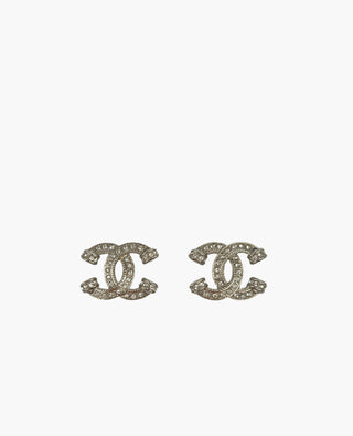 Chanel CC Crystal Earrings SHW