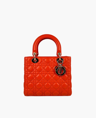 Dior Lady Dior Medium Orange GHW