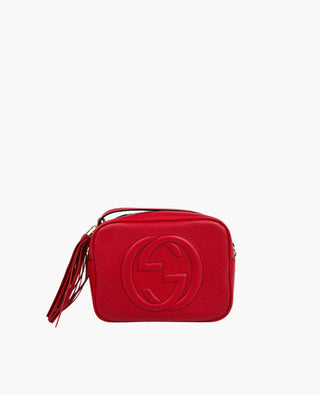 Gucci Soho Leather Disco Red Bag