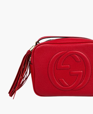 Gucci Soho Leather Disco Red Bag