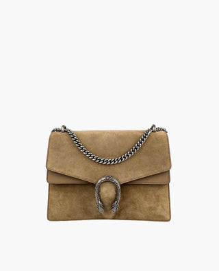 Gucci Dionysus Medium Olkalaukku Taupe Suede