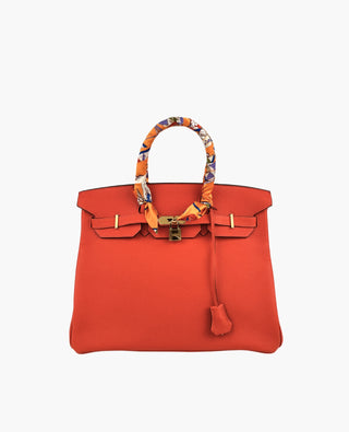 Hermès Birkin 35 Orange Poppy Togo Leather GHW