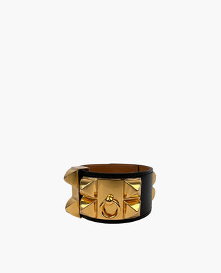 Hermès Collier De Chien rannekoru, musta