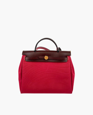 Hermès Herbag Zip 31 Rubis Rouge GHW