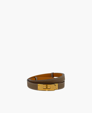 Hermès Kelly 18 Epsom Etoupe GHW Belt