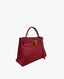 Hermès Kelly 32 Clemence Burgundy