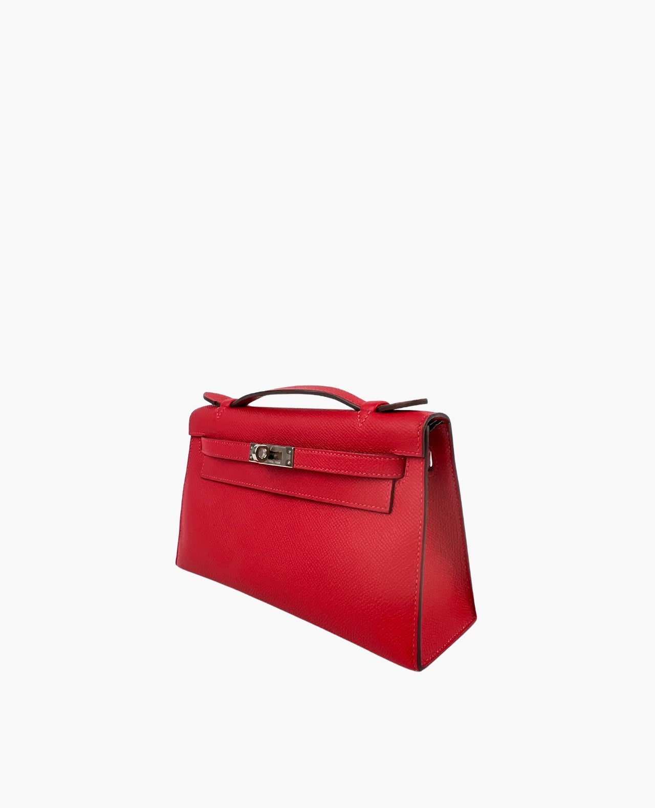 Hermès Kelly Pochette Clutch Rouge Casaque Epsom PHW – Luxury Helsinki