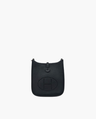 Hermès Mini Evelyne 16 Black Clemence PHW