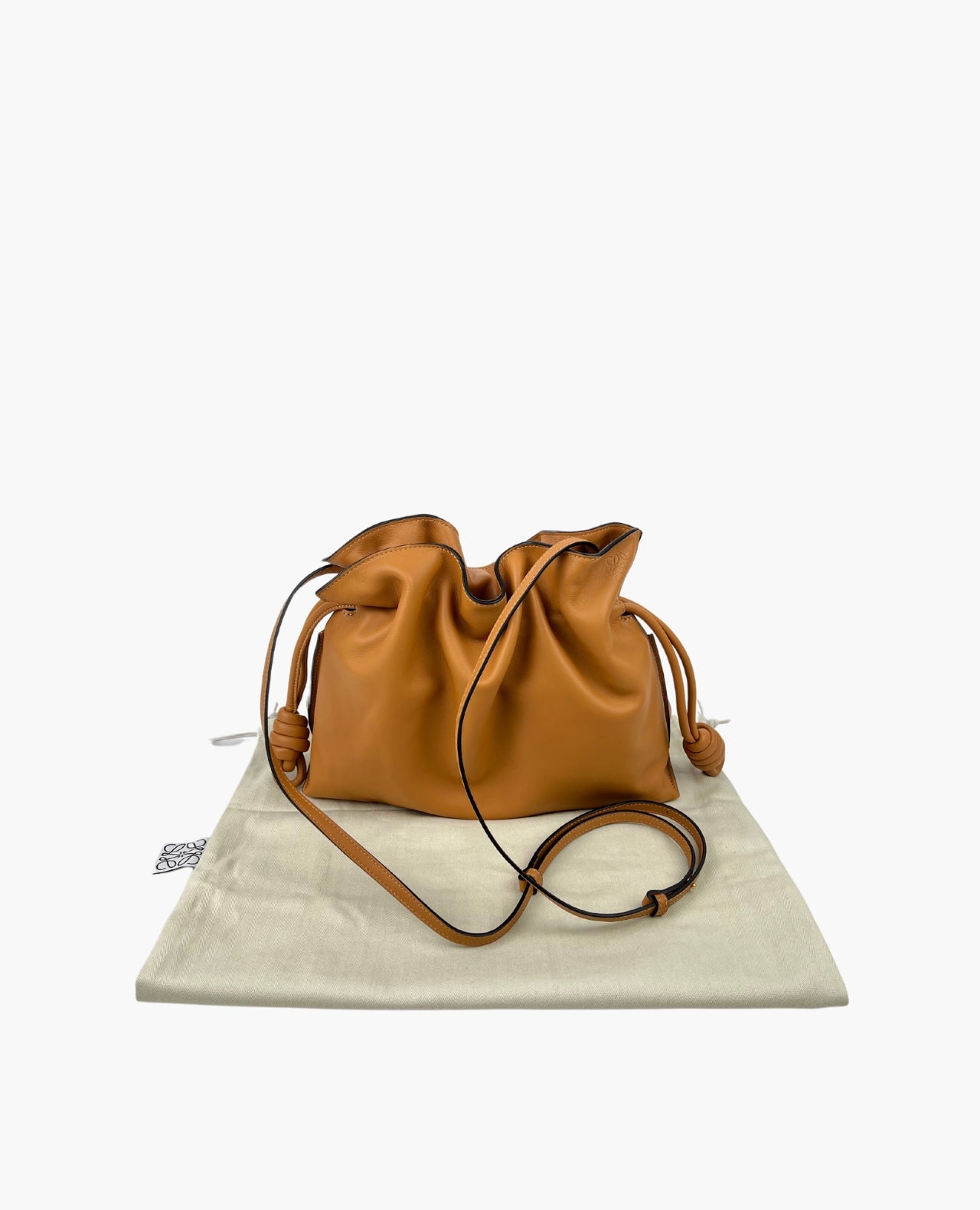 Loewe Flamenco Warm Desert Leather Bag – Luxury Helsinki