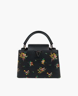 Louis Vuitton Capucines MM Blossom Black