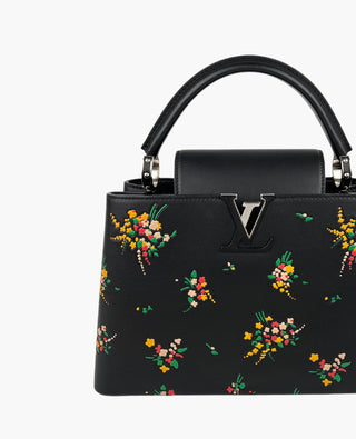 Louis Vuitton Capucines MM Blossom Black