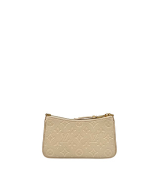 Louis Vuitton Easy Pouch On Strap Crème Empreinte Leather