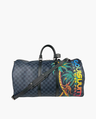 Louis Vuitton Damier Cobalt Jungle Keepall