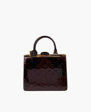 Louis Vuitton Monogram Amarante Red Vernis Deesse MM