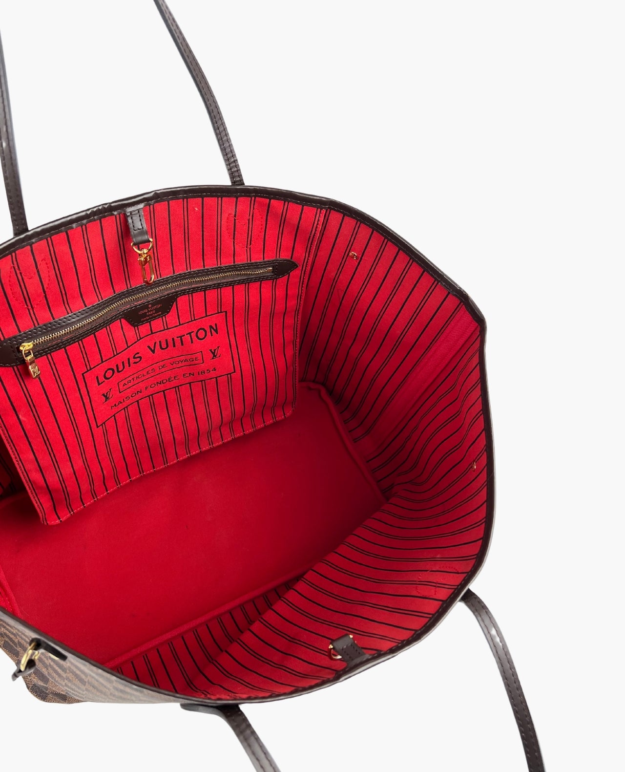 Louis Vuitton Neverfull GM Damier Ebene Red – Luxury Helsinki