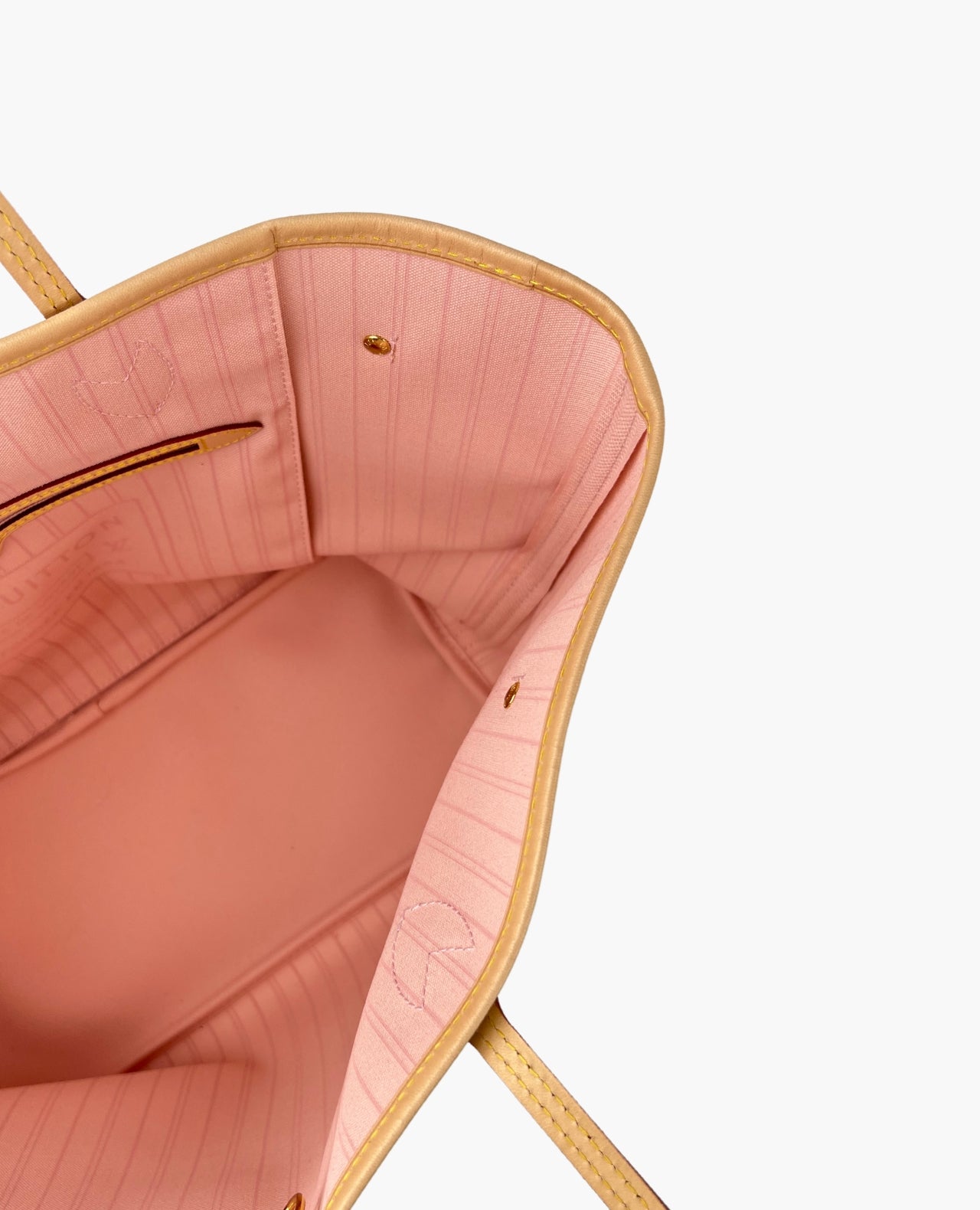 Louis vuitton neverfull damier azur pink sales