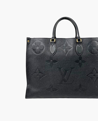 Louis Vuitton Onthego Monogram Empreinte Tote GM Black