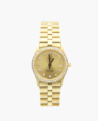 Omega Semaster 14k Gold 24mm Lady