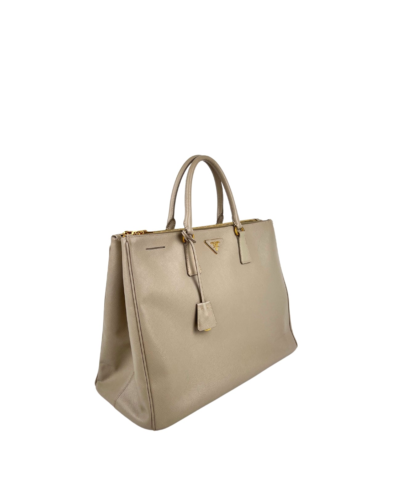 Prada Galleria Large Lux Saffiano Leather Bag Grey – Luxury Prada Galleria Large Lux Saffiano Leather Bag Grey – Luxury