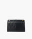 Saint Laurent Large Envelope Bag in Black Embossed Leather GHW