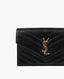 Saint Laurent Cassandre Envelope Black WOC