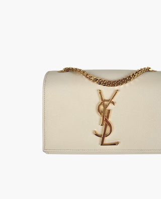 Saint Laurent Kate Small White GHW