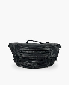 Balenciaga Large Army Black Leather Belt Bag