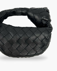 Bottega Veneta Candy Jodie Leather Tote Black Bag