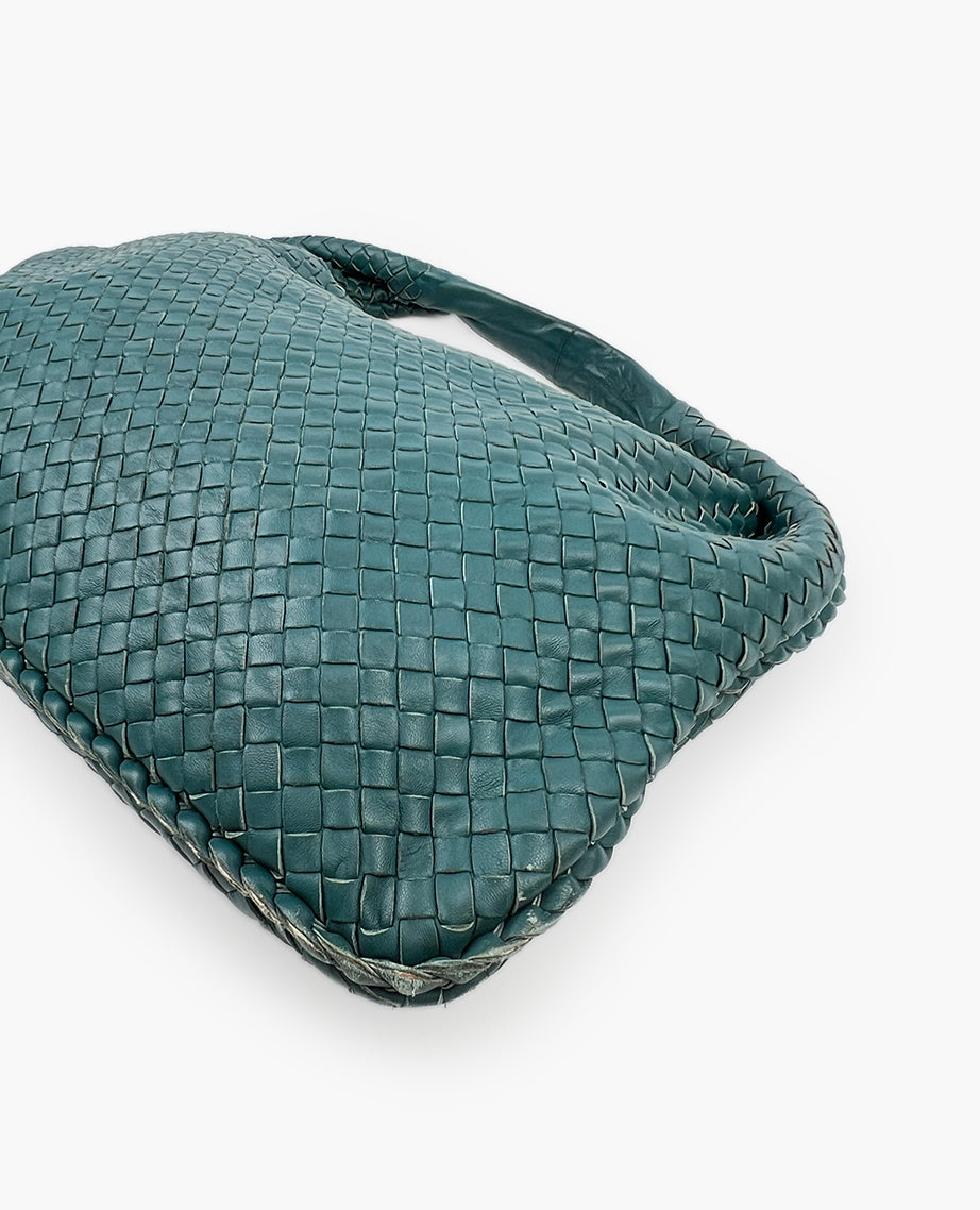 Bottega Veneta Intrecciato Hobo Bag Green – Luxury Helsinki