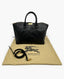 Burberry Black Embossed Check Leather Dewsbury Tote Bag