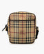 Burberry Brown Haymarket Check Crossbody Bag Beige