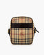 Burberry Brown Haymarket Check Crossbody Bag Beige