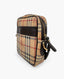 Burberry Brown Haymarket Check Crossbody Bag Beige