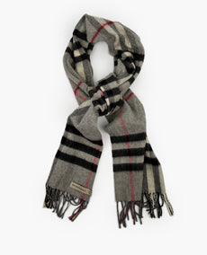 Burberry Gray Cashmere Scarf