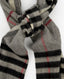 Burberry Gray Cashmere Scarf