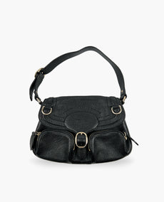 Burberry Black Leather Shoulder Bag
