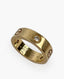 Cartier Love Ring Yellow 3 Diamonds Gold Size 53