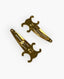 Celine Triomphe Hair Clips Gold