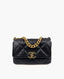 Chanel 19 Small Black Goatskin