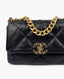 Chanel 19 Small Black Goatskin