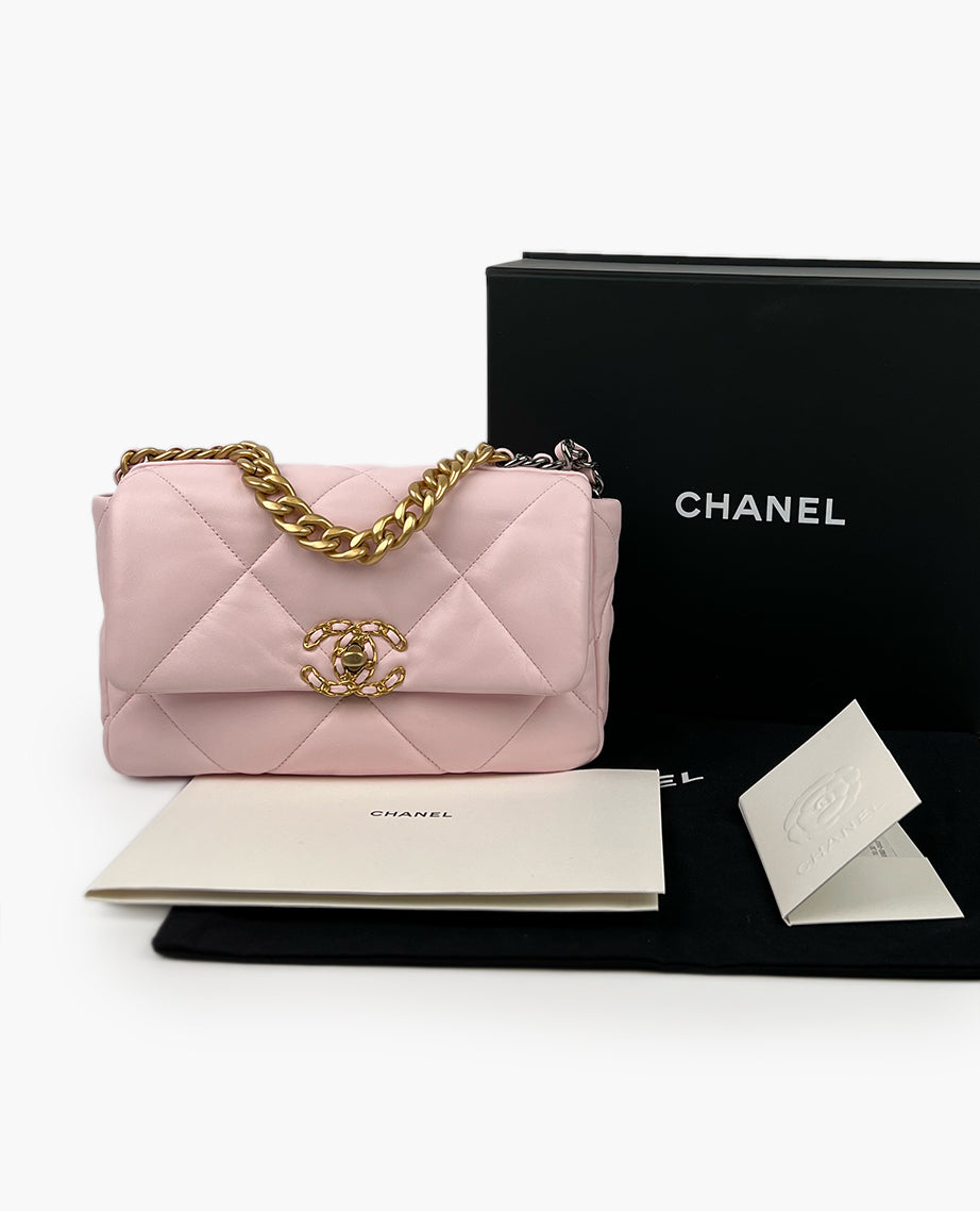 Pink Chanel Bag Chanel 19 Flap Small Pink Chanel Bag Chanel 19