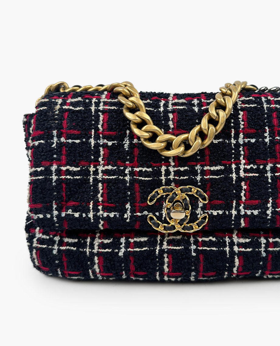 Chanel 19 Small Tweed Flap Bag Luxury Helsinki