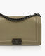 Chanel Boy New Medium Bag Box Leather Beige RHW