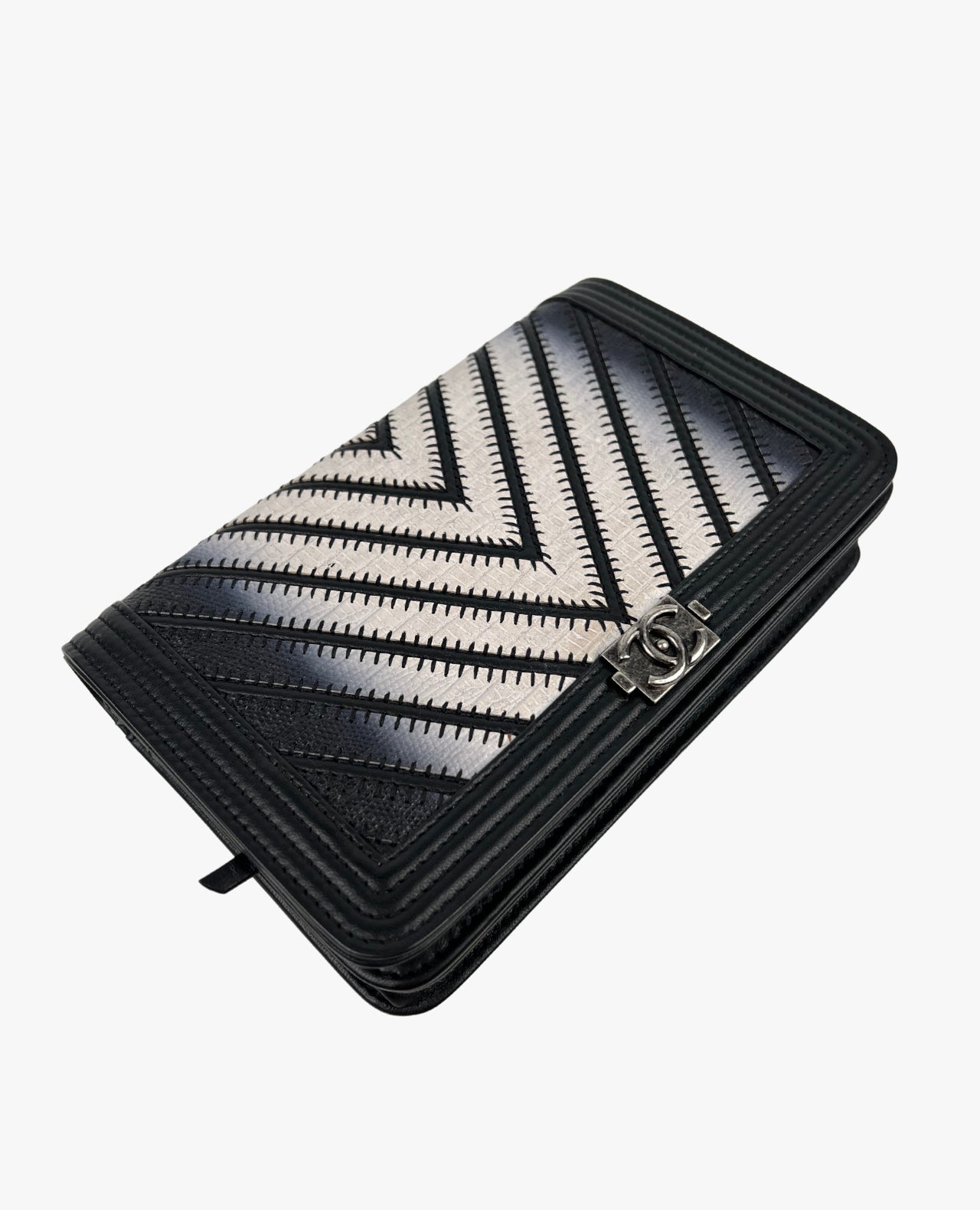 Chanel Multicolor Chevron Lizard Boy WOC Luxury Helsinki