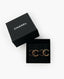 Chanel CC Two-Toned Metal Earrings