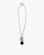 Chanel CC Necklace Black Stones