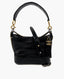 Chanel Gabrielle Cocodile Hobo Calfskin Crocodile Bag Black